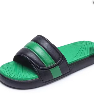 Summer New Magic Tape Trendy Slippers Wear-Resistant Anti-Slip Breathable Fashion Sports Slippers for Men Large Size Outdoor Sli