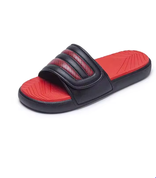 Summer New Magic Tape Trendy Slippers Wear-Resistant Anti-Slip Breathable Fashion Sports Slippers for Men Large Size Outdoor Sli