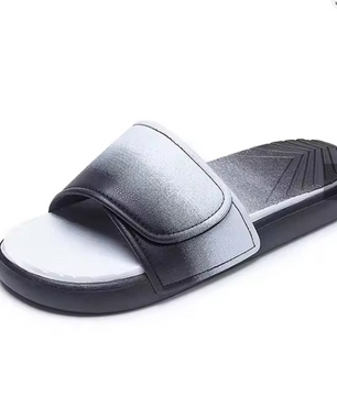 Summer New Magic Tape Trendy Slippers Wear-Resistant Anti-Slip Breathable Fashion Sports Slippers for Men Large Size Outdoor Sli