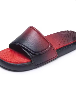 Summer New Magic Tape Trendy Slippers Wear-Resistant Anti-Slip Breathable Fashion Sports Slippers for Men Large Size Outdoor Sli