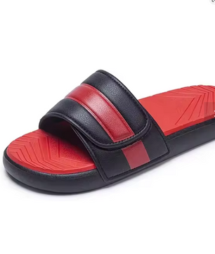 Summer New Magic Tape Trendy Slippers Wear-Resistant Anti-Slip Breathable Fashion Sports Slippers for Men Large Size Outdoor Sli