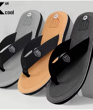Men's Casual Flip Flops Fashion Beach Shoes Men Summer Non-Slip Flat Slides Mens Slippers Indoor House Shoes Man Male Slipper