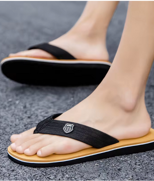 Men's Casual Flip Flops Fashion Beach Shoes Men Summer Non-Slip Flat Slides Mens Slippers Indoor House Shoes Man Male Slipper