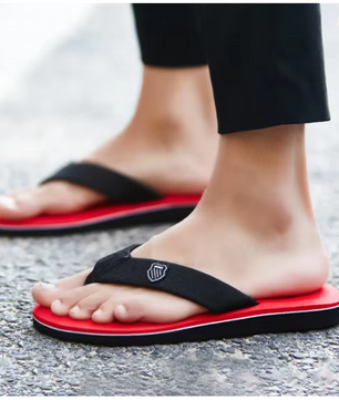 Men's Casual Flip Flops Fashion Beach Shoes Men Summer Non-Slip Flat Slides Mens Slippers Indoor House Shoes Man Male Slipper