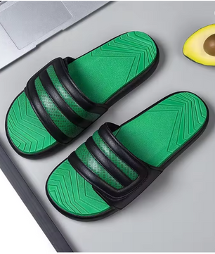 Summer New Magic Tape Trendy Slippers Wear-Resistant Anti-Slip Breathable Fashion Sports Slippers for Men Large Size Outdoor Sli