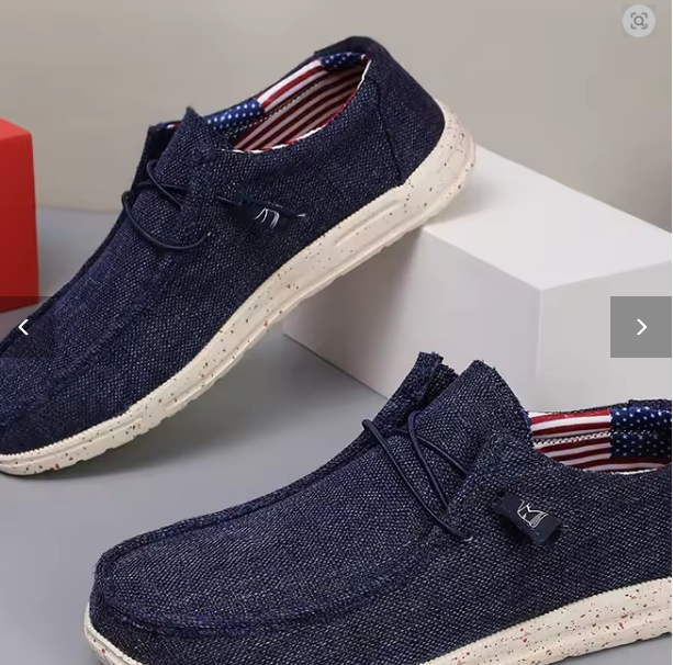 Men Casual Canvas Shoes Mens Loafers Breathable Slip on Flats Male Vulcanized Shoes Driving Shoes Plus Size 47 Walking Sneakers