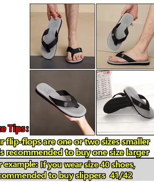 Men's Casual Flip Flops Fashion Beach Shoes Men Summer Non-Slip Flat Slides Mens Slippers Indoor House Shoes Man Male Slipper