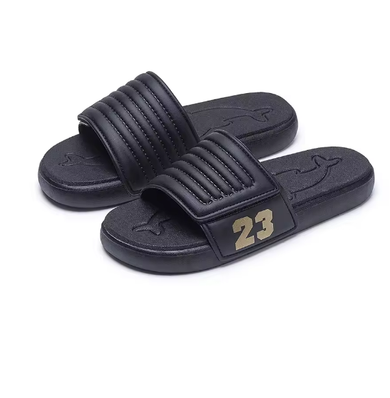 Summer New Magic Tape Trendy Slippers Wear-Resistant Anti-Slip Breathable Fashion Sports Slippers for Men Large Size Outdoor Sli