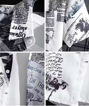 Men's Short sleeve Print Shirts Thin Beach Top Seaside Leisure Men's Essential Clothes