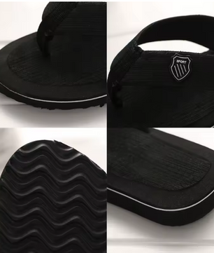 Men's Casual Flip Flops Fashion Beach Shoes Men Summer Non-Slip Flat Slides Mens Slippers Indoor House Shoes Man Male Slipper