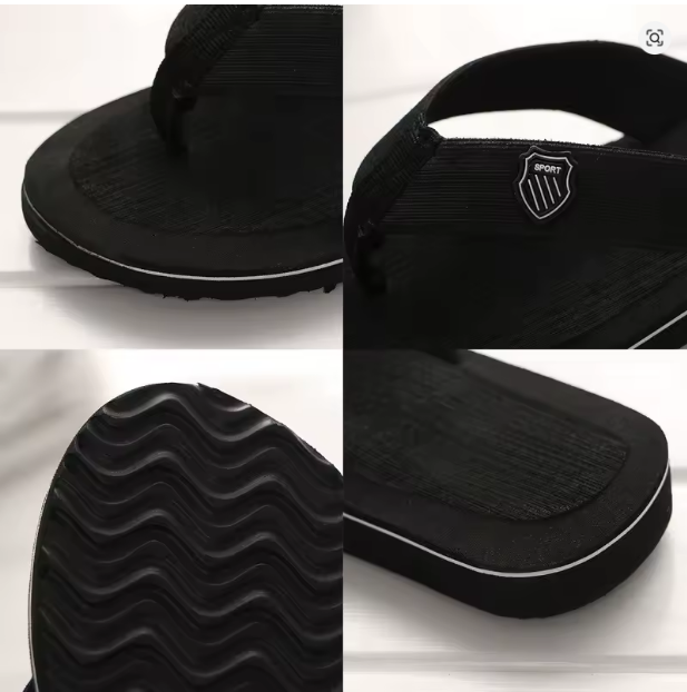 Men's Casual Flip Flops Fashion Beach Shoes Men Summer Non-Slip Flat Slides Mens Slippers Indoor House Shoes Man Male Slipper