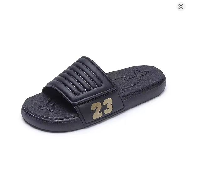 Summer New Magic Tape Trendy Slippers Wear-Resistant Anti-Slip Breathable Fashion Sports Slippers for Men Large Size Outdoor Sli