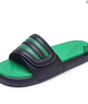 Summer New Magic Tape Trendy Slippers Wear-Resistant Anti-Slip Breathable Fashion Sports Slippers for Men Large Size Outdoor Sli