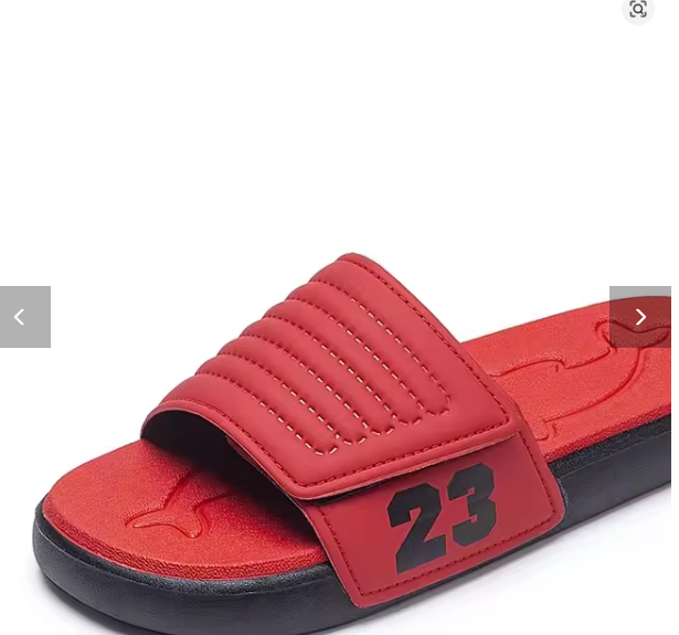 Summer New Magic Tape Trendy Slippers Wear-Resistant Anti-Slip Breathable Fashion Sports Slippers for Men Large Size Outdoor Sli