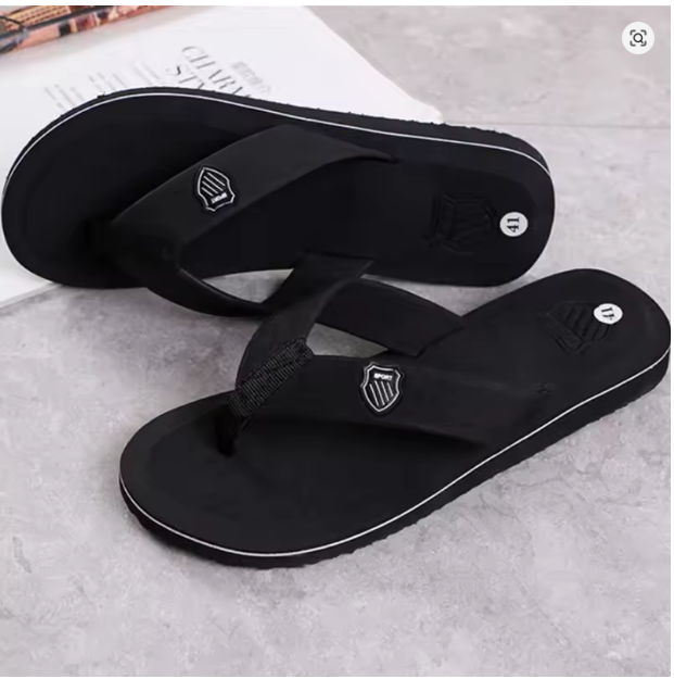 Men's Casual Flip Flops Fashion Beach Shoes Men Summer Non-Slip Flat Slides Mens Slippers Indoor House Shoes Man Male Slipper