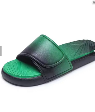 Summer New Magic Tape Trendy Slippers Wear-Resistant Anti-Slip Breathable Fashion Sports Slippers for Men Large Size Outdoor Sli