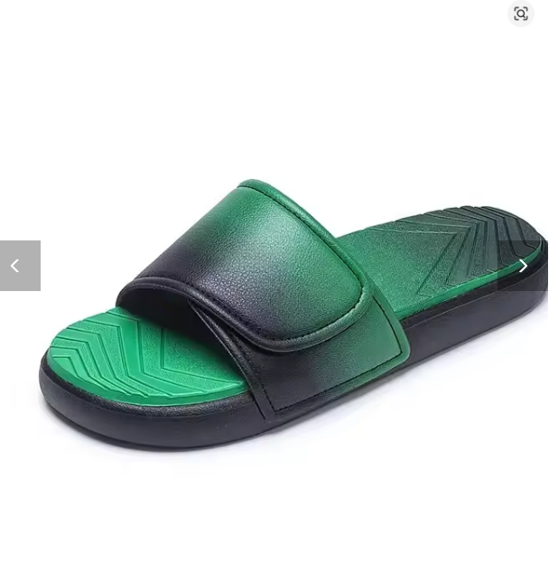 Summer New Magic Tape Trendy Slippers Wear-Resistant Anti-Slip Breathable Fashion Sports Slippers for Men Large Size Outdoor Sli