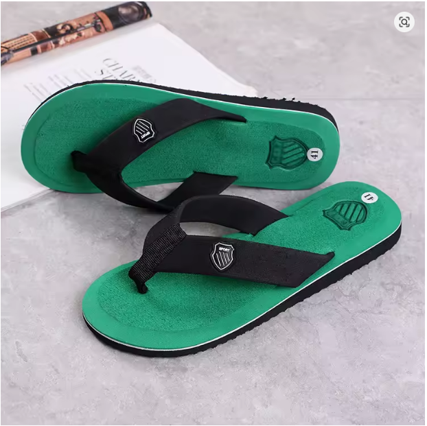 Men's Casual Flip Flops Fashion Beach Shoes Men Summer Non-Slip Flat Slides Mens Slippers Indoor House Shoes Man Male Slipper