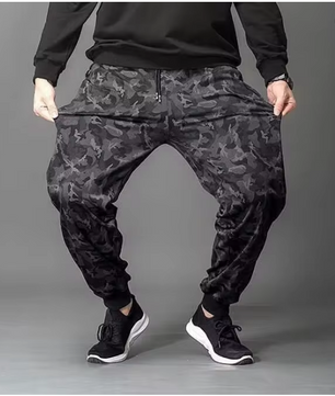 Men's Ice Silk Pants Summer Thin MeshCropped Pants Sports CasualtrousersStraight-LegLoose-FitPlus Size Air Conditioner PantsTren