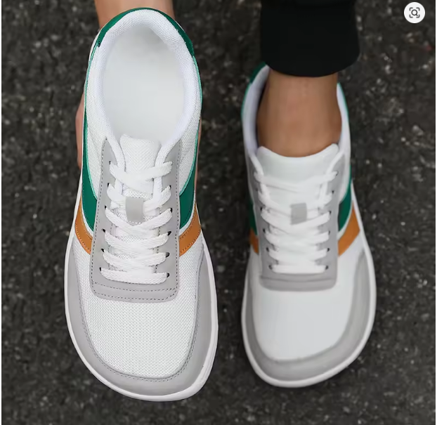 New Wide Toe Men Shoes Casual Versatile Soft Sole Wide Last Shoes Walking Sneakers Breathable Mesh Comfortable Barefoot Shoes