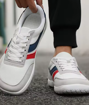 New Wide Toe Men Shoes Casual Versatile Soft Sole Wide Last Shoes Walking Sneakers Breathable Mesh Comfortable Barefoot Shoes