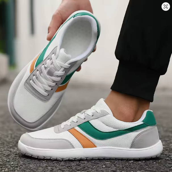 New Wide Toe Men Shoes Casual Versatile Soft Sole Wide Last Shoes Walking Sneakers Breathable Mesh Comfortable Barefoot Shoes