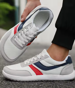 New Wide Toe Men Shoes Casual Versatile Soft Sole Wide Last Shoes Walking Sneakers Breathable Mesh Comfortable Barefoot Shoes