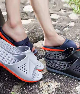 Men Slides Non-slip Summer Massage Flip Flops Indoor Slipper Man Sandals Beach Shoes Men