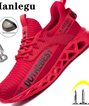 Steel Toe Safety Shoes for Men Women Lightweight Work Sneakers Puncture Proof Work Shoes Unisex Coustruction Safety Work Boots