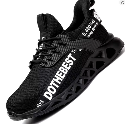 Steel Toe Safety Shoes for Men Women Lightweight Work Sneakers Puncture Proof Work Shoes Unisex Coustruction Safety Work Boots