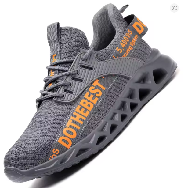 Steel Toe Safety Shoes for Men Women Lightweight Work Sneakers Puncture Proof Work Shoes Unisex Coustruction Safety Work Boots