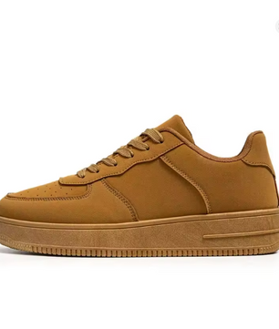 Low-Top Fashionable White Sneakers Pure Color Laced Board Shoes Four Seasons Leather Surface Sports Casual Men's Shoes