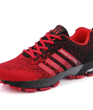 New men's and women's flying mesh surface spring summer breathable casual sports shoes flat vulcanized couple running big size48