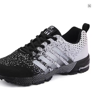 New men's and women's flying mesh surface spring summer breathable casual sports shoes flat vulcanized couple running big size48