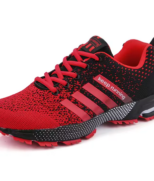 New men's and women's flying mesh surface spring summer breathable casual sports shoes flat vulcanized couple running big size48