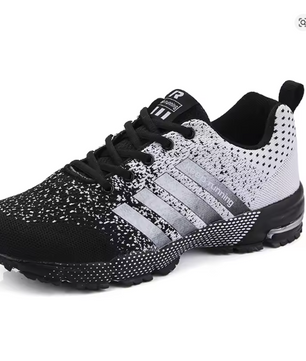 New men's and women's flying mesh surface spring summer breathable casual sports shoes flat vulcanized couple running big size48