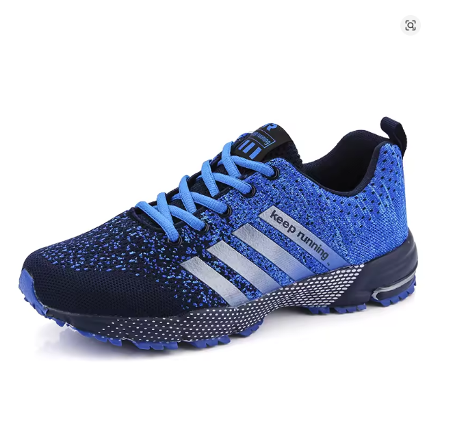 New men's and women's flying mesh surface spring summer breathable casual sports shoes flat vulcanized couple running big size48