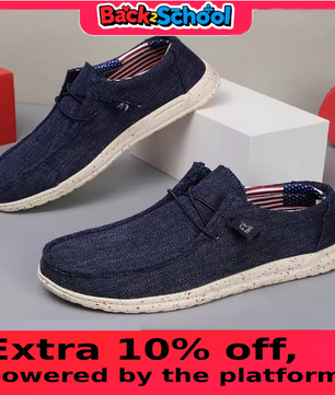 Men Casual Canvas Shoes Mens Loafers Breathable Slip on Flats Male Vulcanized Shoes Driving Shoes Plus Size 47 Walking Sneakers