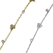 Summer New Rhinestone Flower Hand Back Bracelet Wedding Jewelry for Women Crystal Geometric Finger Bracelet Party Jewelry Gift