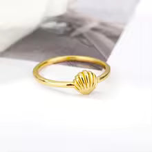 Ocean Starfish Shell Open Rings For Women Gold Color Stainless Steel Ring Summer Beach Aesthetic Waterproof Jewelry Gift