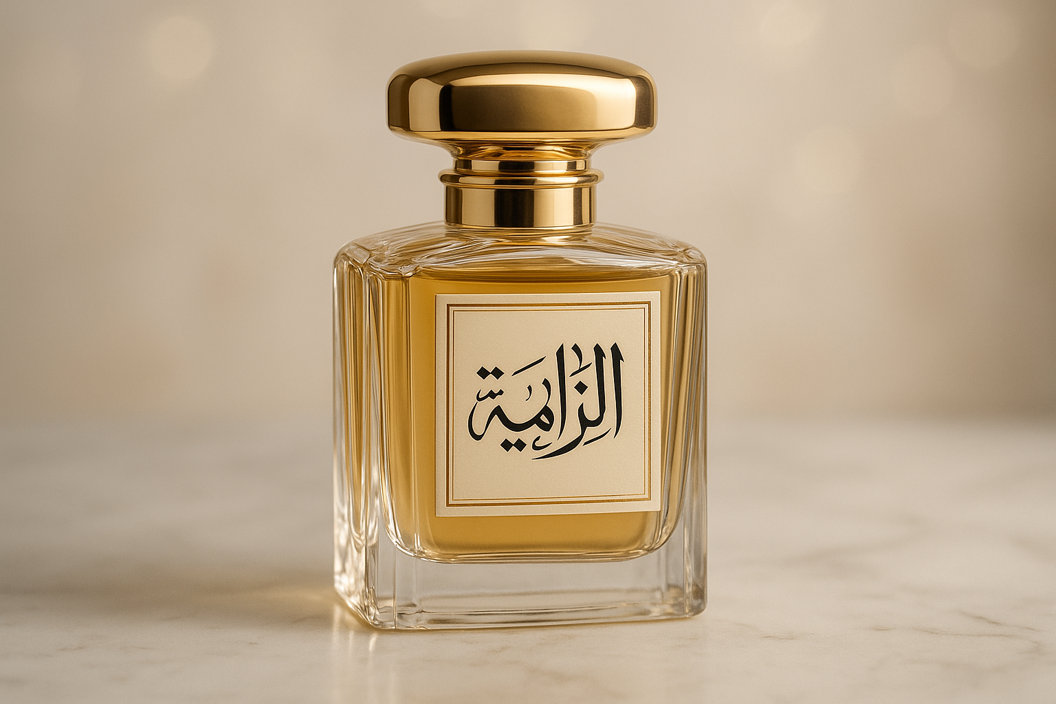 make a perfume pic with brand name is الزامية